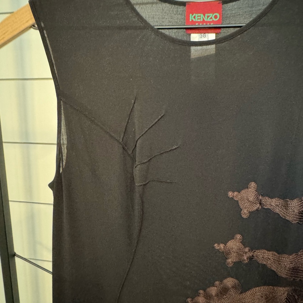 Kenzo Black Dress NWOT - Picture 3 of 7